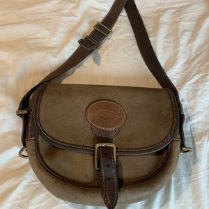 Vintage Dooney & Bourke Saddle Crossbody Bag